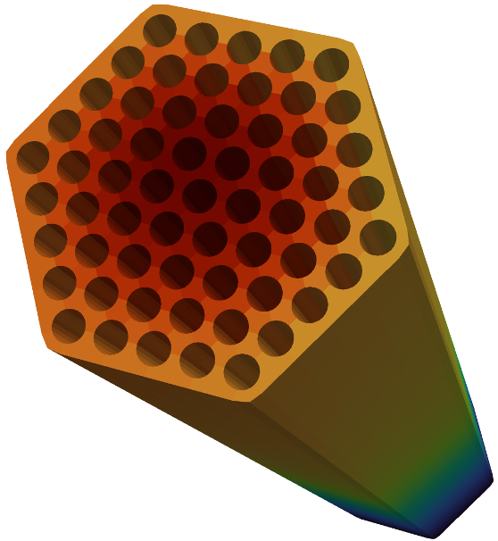 Subchannel flow solution visualization